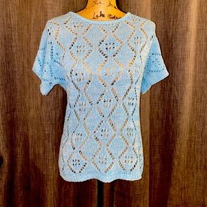 Leo and Nicole crocheted shirt